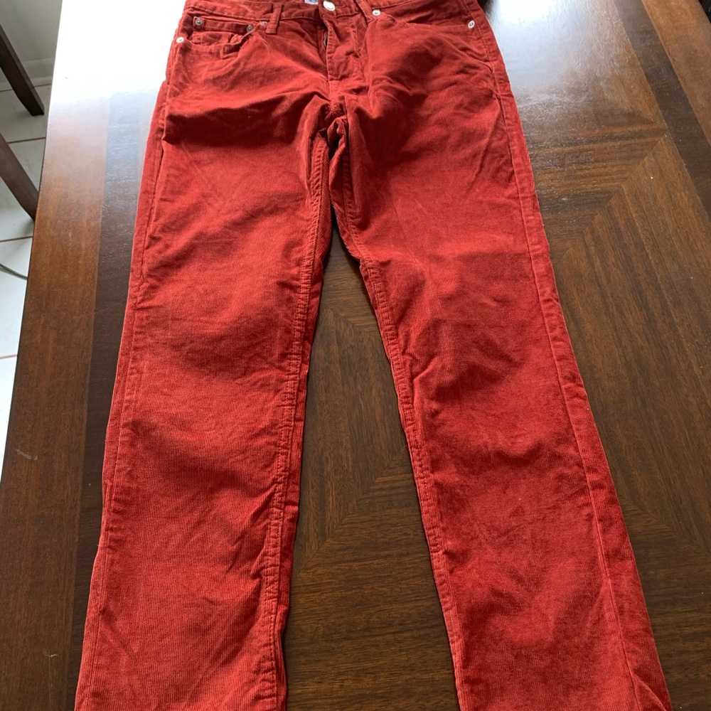 Red Corduroy Pants